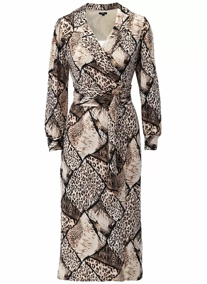 K-design Kleedje X209 Jurk Cache Coeur Met Luipaard Print (Geleverd) p646 Best