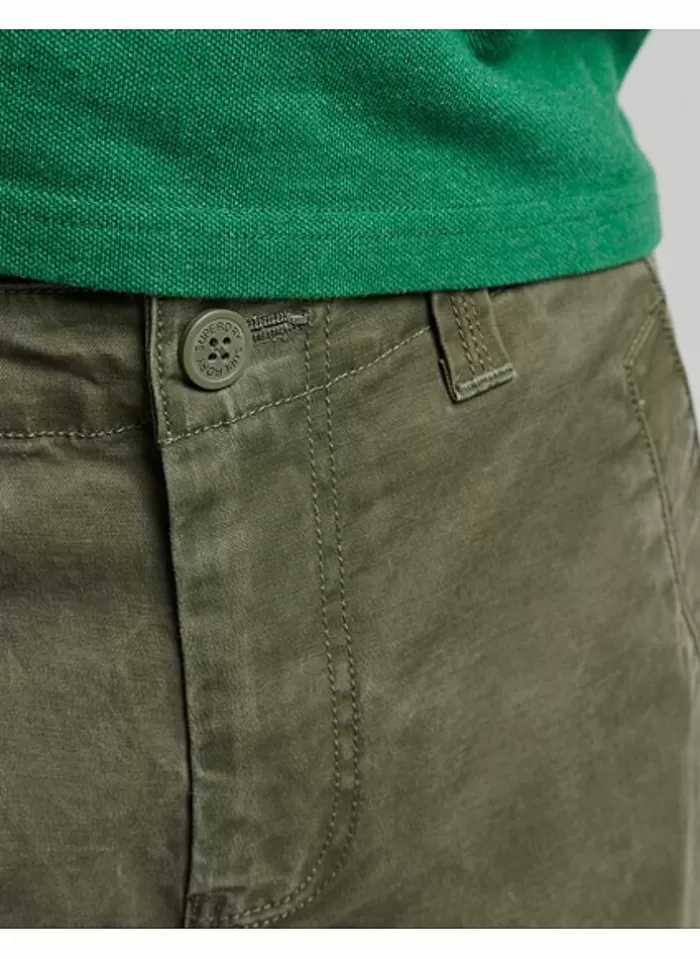 Superdry Vintage Core Cargo Short Ice Marl Overdyed Khaki New