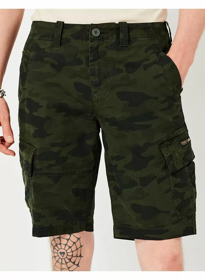 Superdry Vintage Core Cargo Short Ice Marl Overdyed Khaki New