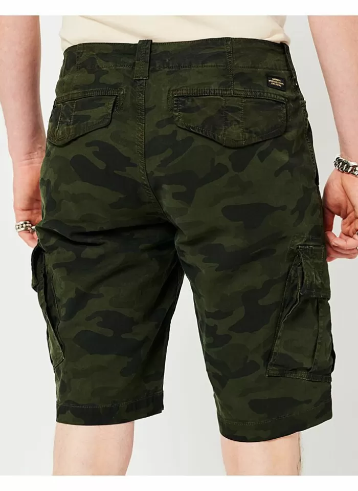 Superdry Vintage Core Cargo Short Ice Marl Overdyed Khaki New